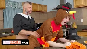 I Catch My Stepdad Fucking The Pie, So He Fucks My Hole Before The Party