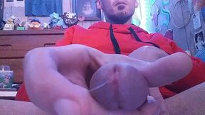 Young Man Gets Horny and Milks His Rock Hard Dick