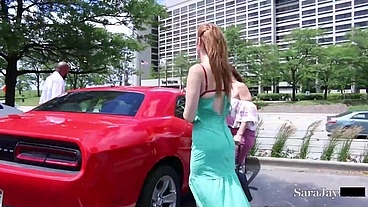 Busty Beauties Sara Jay And Lauren Phillips Fuck Their Big Cock Driver