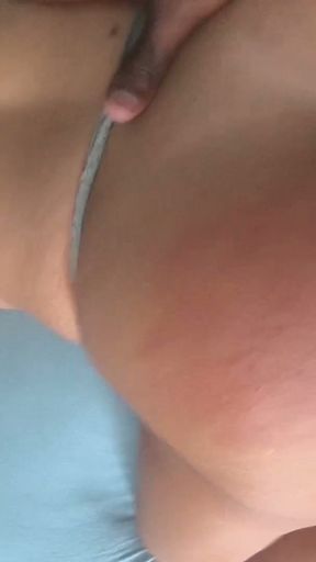 Married blonde giving to Black BBC in the fur while cuckold works   Clip 2