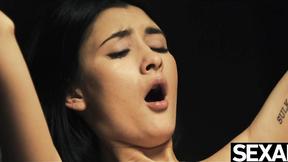 ”Charming girls get so turned on watching lesbian porn they copy it”