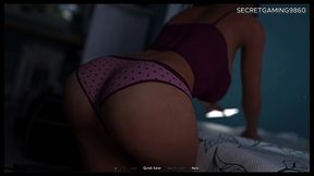 sneaky deep blowjob from slutty stepsister she eats all the cumshot - summer heat 08 developed by naughty fox games - 3d porn game