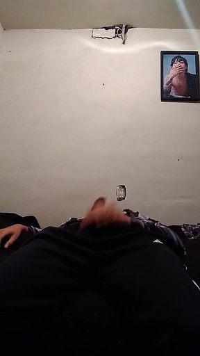 Seductive Man with Huge Cock Peeking Out of Him