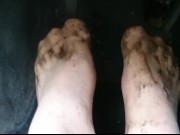 Dreckige Nylonfüsse im Auto ** Pedal Pumping **