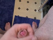Thick CUMSHOT would you hell clean it up ??