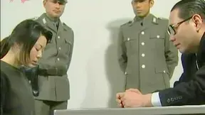 Prison Soldier Gets Roughly Fucked by Guards during Interrogation
