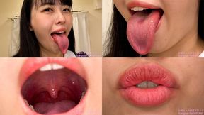 Akari Aizawa - Erotic Long Tongue and Mouth Showing - 1080p