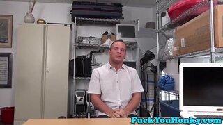Straight amateurish doggystyled by chocolate penis