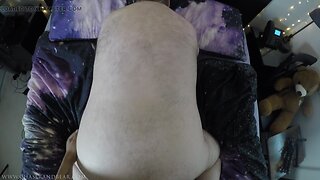 Bear gets spanked and intimate with chaser