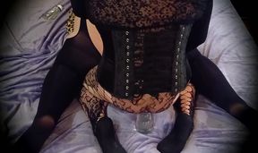 Sissy fucking her Mistress with buttplug and vibrator