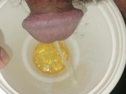 Watch me pee in this cup