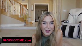 Stepsister Enjoys Doggystyle and Oral Pleasure in POV Scene
