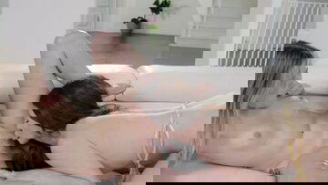 Big tits lesbo making sexiest friend squirt orgasm