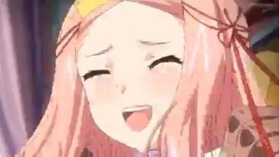 Watch this petite babe with pink hair and massive tits take two hard cocks in every hole