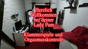 Clamp Games and Orgasm Control