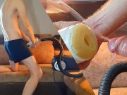 Horny guy fucked a vacuum cleaner while cleaning the house