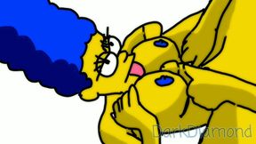 Marge Simpson Anime Anal Adventure With Horny Cartoon Lover
