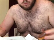Eating cum donuts