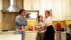 Beautiful Lesbo Charlie Forde And Lulu Chu Fucked By Time Traveller Guy
