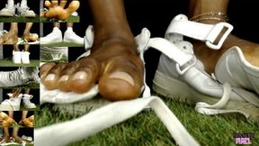 Monster Feet Sneakers Growth - The Ancient Foot Giantess, Growth Fetish, Sneakers Ripping, Transformation Fetish