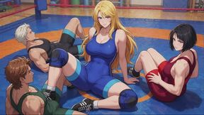 Mixed Wrestling Stories #26: Golden Curtain Bangs Tag Team Mat Domination