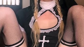 Big dick nun anal delight