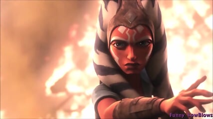 Star Wars Ahsoka Tano BALLBUSTING anime kick in the balls