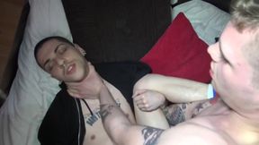 The slut twink Alex Roma fucked raw by Aaron Master