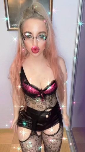 Sissy clitty gets hard!