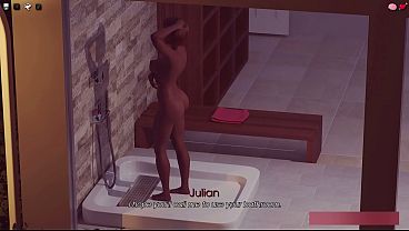 My Pleasure 3 - Lori Kissing first time Julian in Park then in her bed and Julian watching Daphne'_s shower