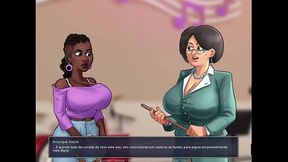 Busty MILF teacher turns lesson into seduction