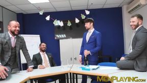Sexy Drew Dixon took the massive cock of hot Sir Peter in a foursome
