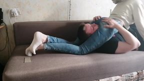 Verified Amateurs In Reverse Headscissors And Facesitting In Jeans - Smothering - Young Goddess Store