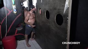 this straight is slu thole creampied by his friend bareback in sneaker