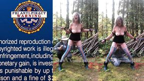 Intense Outdoor Bondage and Pleasure with a Mature Woman