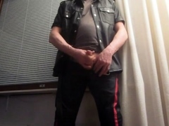 Finnish leather gay Juha Vantanen cum