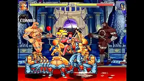 Blaire Dominated by Wild Fighters in Steamy Hentai Mugen Orgy