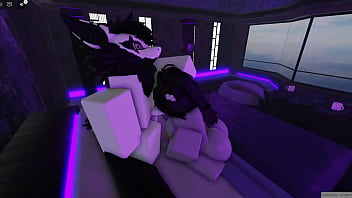 Roblox girl was bored but her friend came and fucked her