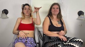 Alice and Stitch pose their armpits (4k)