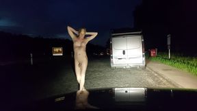Flashing Cars at Night