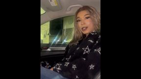 POINT OF VIEW: jerking in public with your transsexual pal