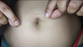 Dirty bellybutton cleaning