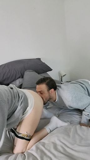 British Lad Gets His Tight Fuck Hole Ate