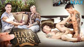 ”Couple’s Flip Fuck Frenzy -Tattooed Derek Kage Takes on Hunk  JC Hunt’s Monster”