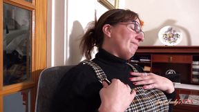 Aunt Judy's XXX - 48yo Busty Redhead MILF Boss Ruby Catrall Cums on Your Face at Work