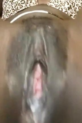 Young Ugandan Black Fingerings Herself