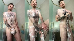 shower with me - lather down & dick play