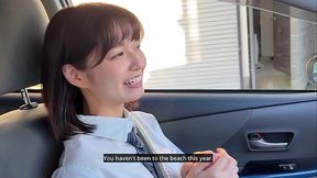 [English dubbing] Sumire (18)/She wants to have sex with him and says '_I want to go to your house'_! She has sex immediately at her boyfriend'_s house after a date at the beach!