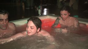 Jacuzzi Orgy! Hot Foursome with Yael Stc, Keila Bassi, and El Nono - Knock Knock Club