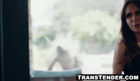 Sofia Sanders' big boobed transgender pleasure